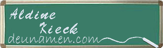 Aldine Kieck Visitenkarte